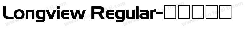 Longview Regular字体转换